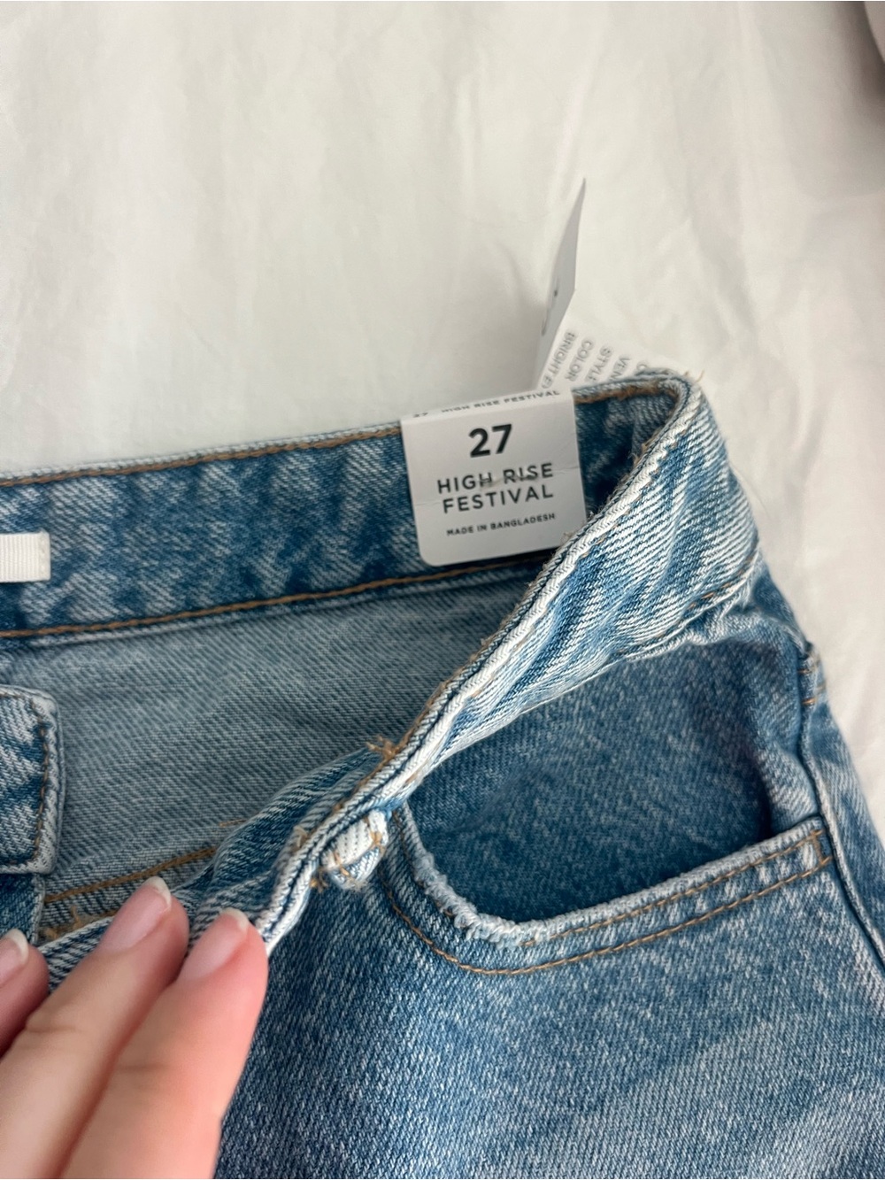 PAC SUN high Rise Festival Women’s shorts - Light Blue - Size 27